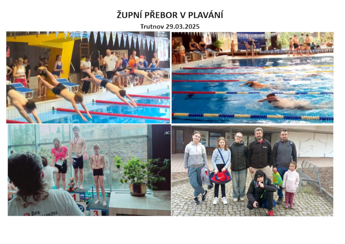 Přebor v plavání tablo 2025