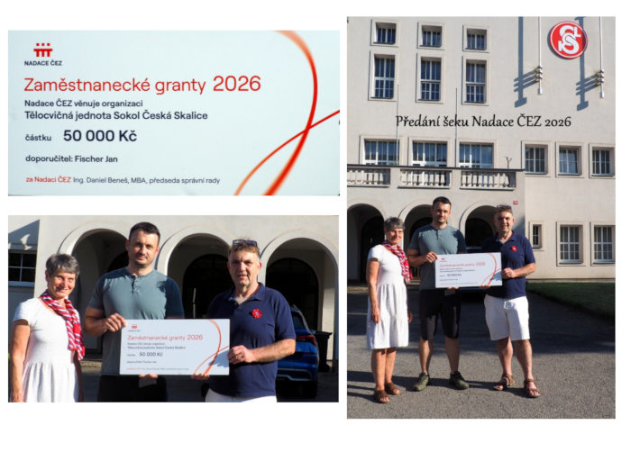 Předání šeku Nadace ČEZ 2026 05